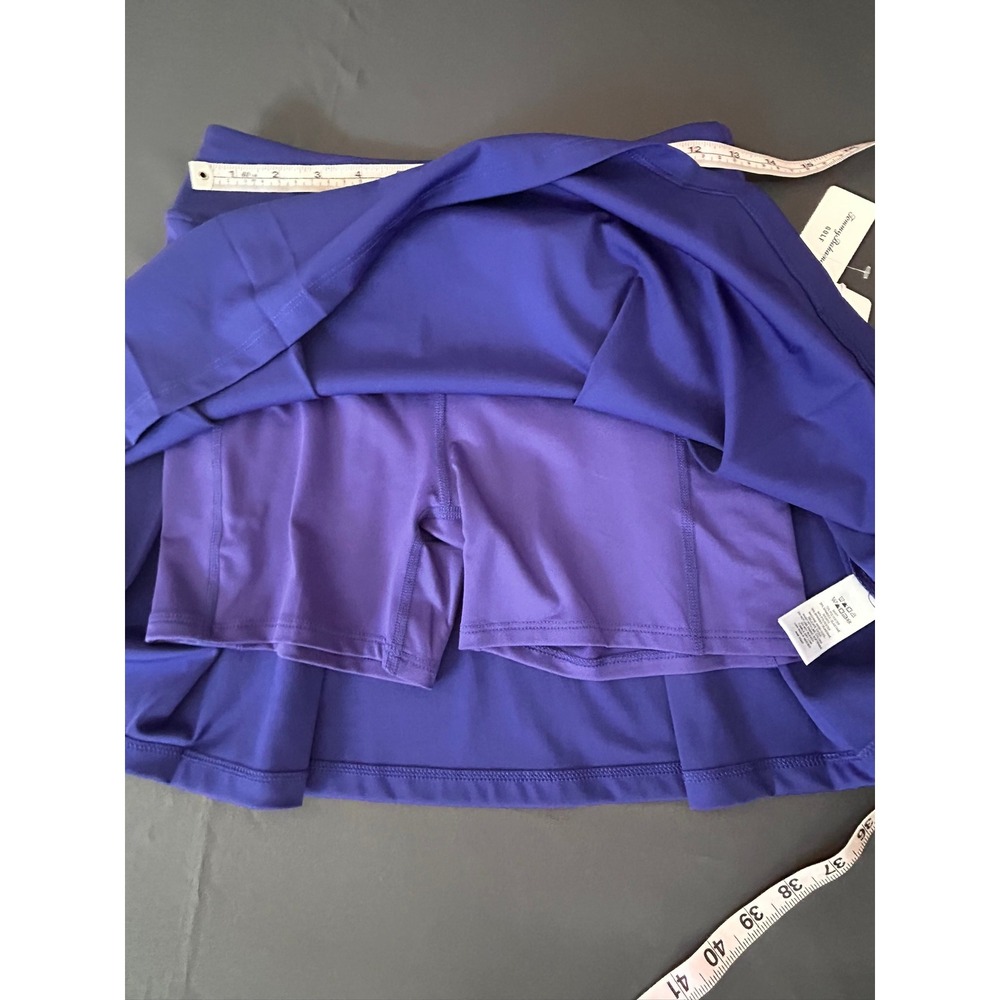 NWT Tommy Bahama Golf Womens Purple Pleated Skirt with Built-In Shorts Size XS - Picture 4 of 5